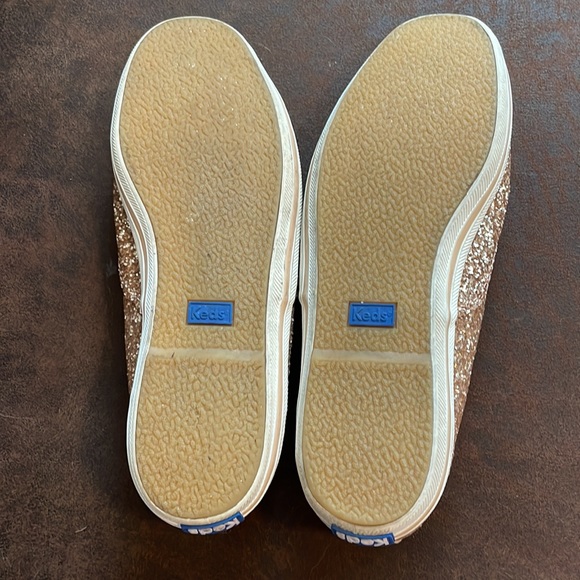 EUC Kate Spade x Keds Glitter Sneakers, Rose Gold, 7.5 - Picture 8 of 8